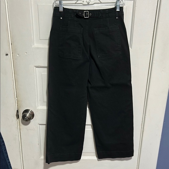 Gap Black High-Waisted Button-Fly Wide Leg Pants - Picture 5 of 13